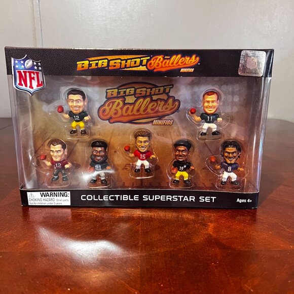 Big Shot Ballers NFL Collectible Superstar Set Minifigs Tom Brady mohomes C pics - Picture 3 of 9